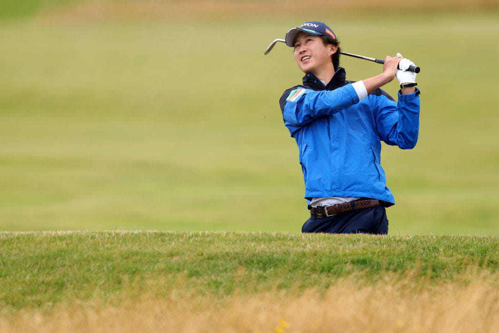 Rikuya Hoshino playing at The Open